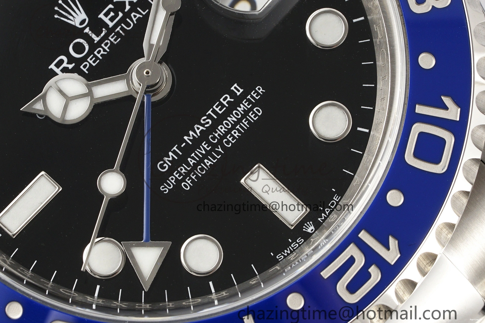 1218 Sleek GMT-Master II 126710 BLNR Blue Black Ceramic Clean Factory Best Edition on Oyster Bracelet DD3285 CHS 1990